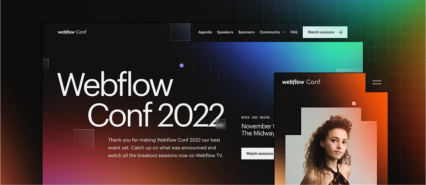 Webflow Conf 2022 Larg Template Image