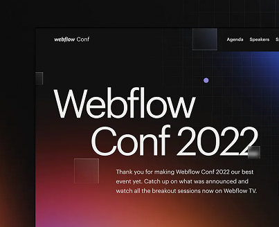 Webflow Conf 2022 Mini Banner Image